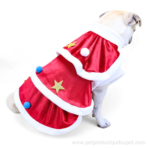 vestido clásico del árbol de Navidad del animal doméstico de la capa del perro